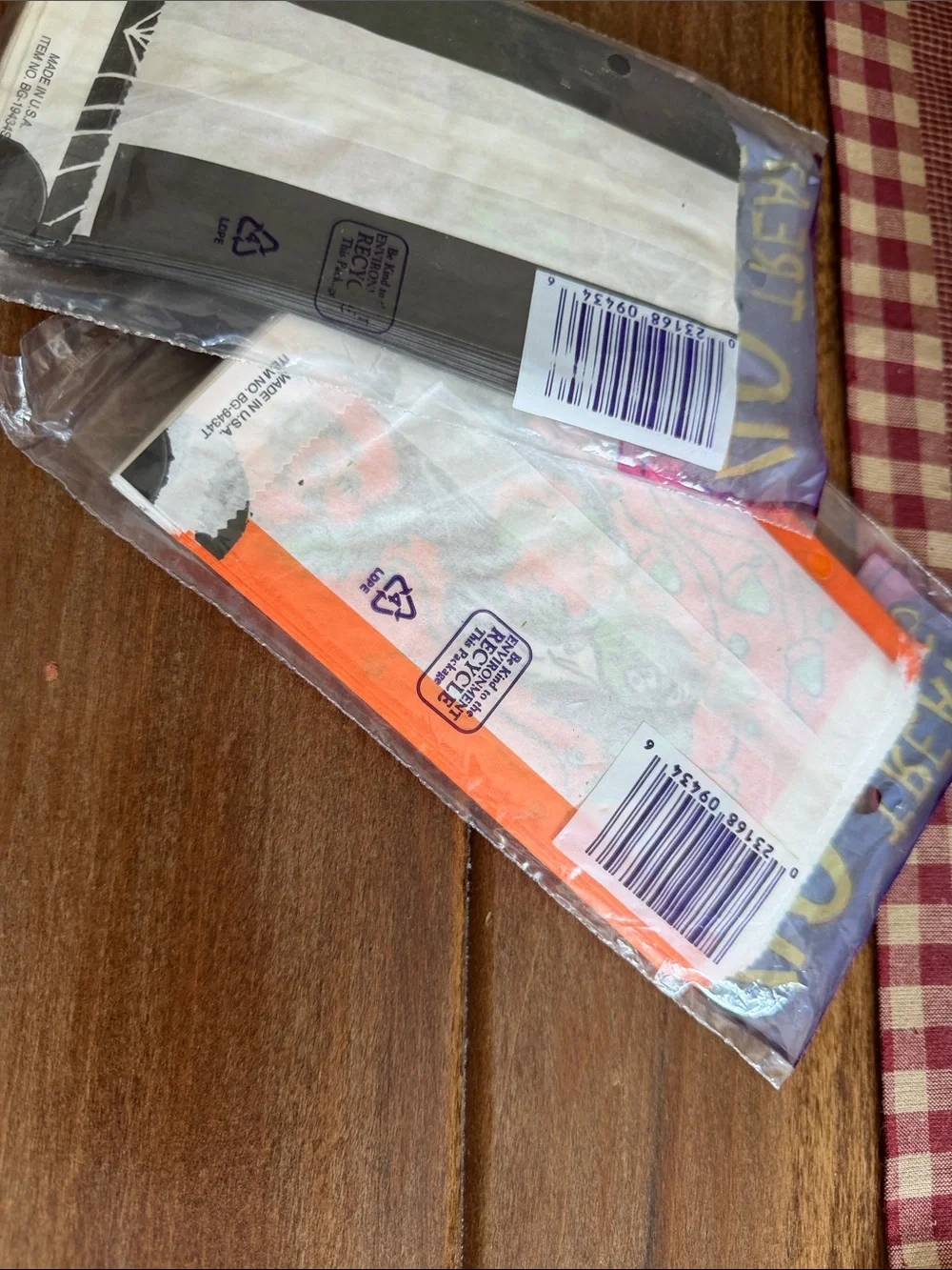 Fun World Halloween Treat Bags - Orange & Black (2 Packs of 40)